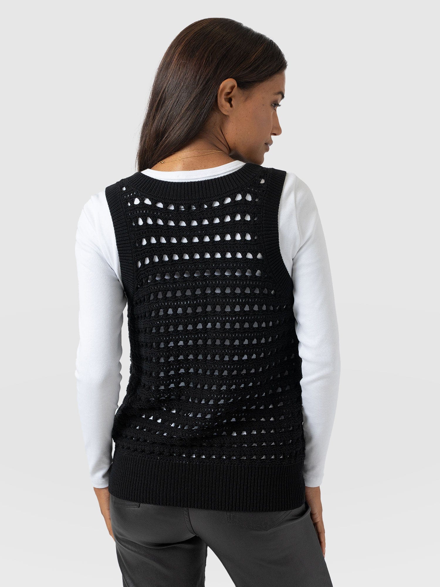 Adler Sleeveless Knit - Black