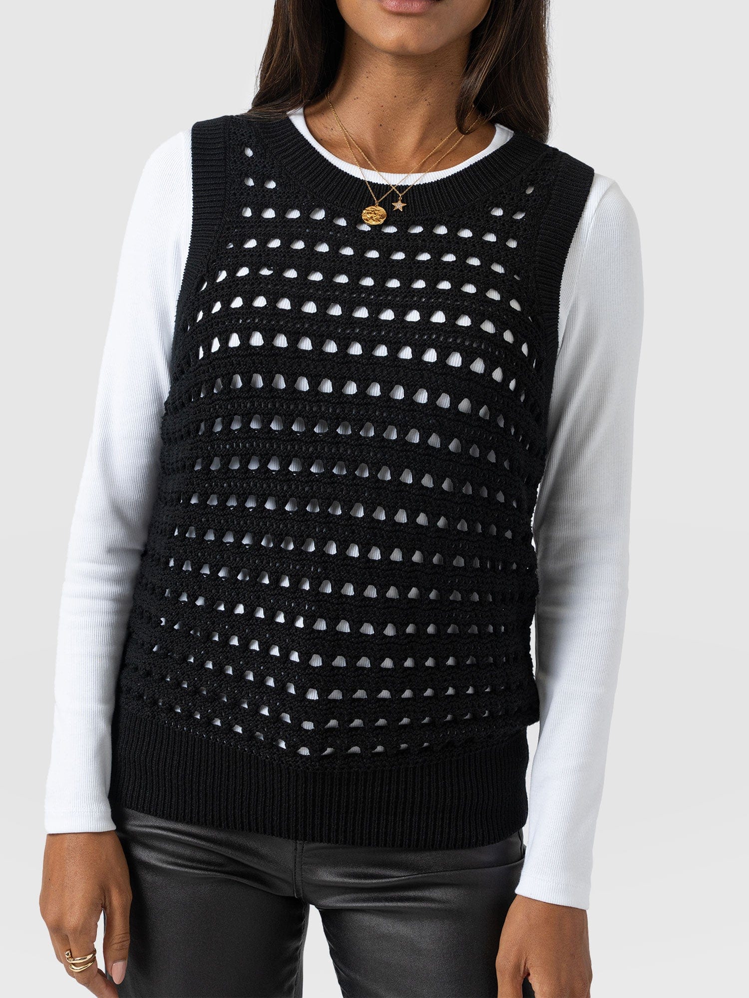 Adler Sleeveless Knit - Black