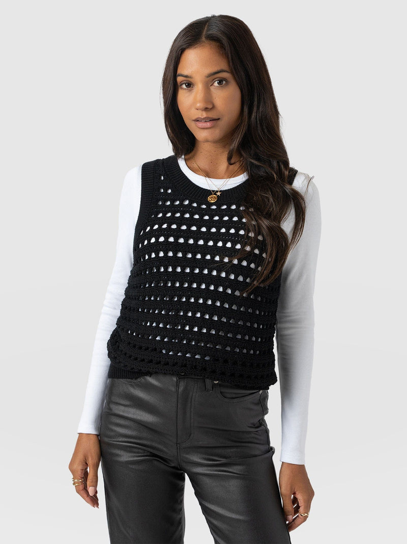 Adler Sleeveless Knit - Black