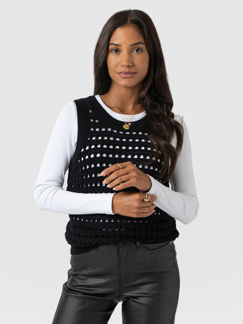 Adler Sleeveless Knit - Black