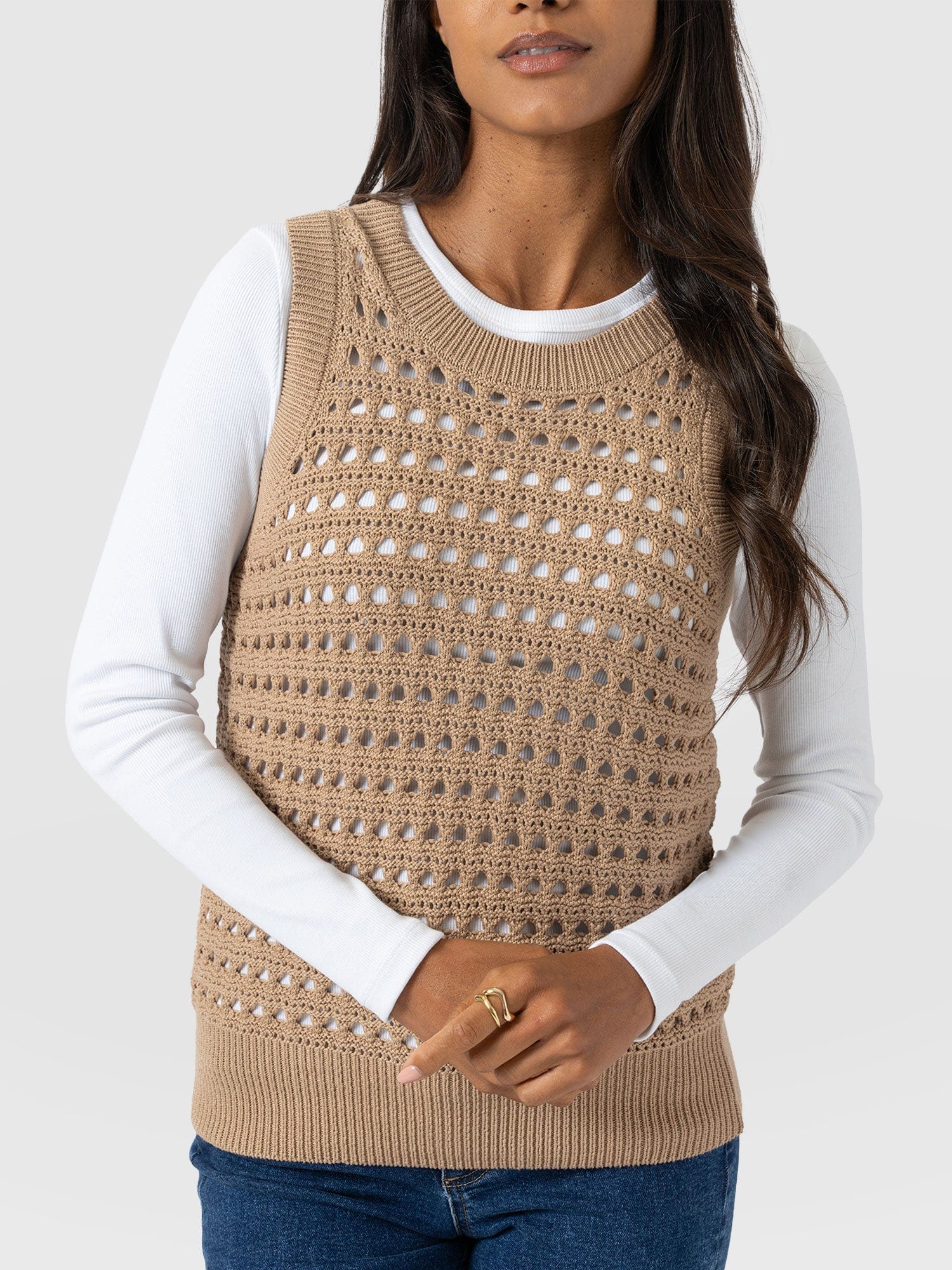 Adler Sleeveless Knit - Camel