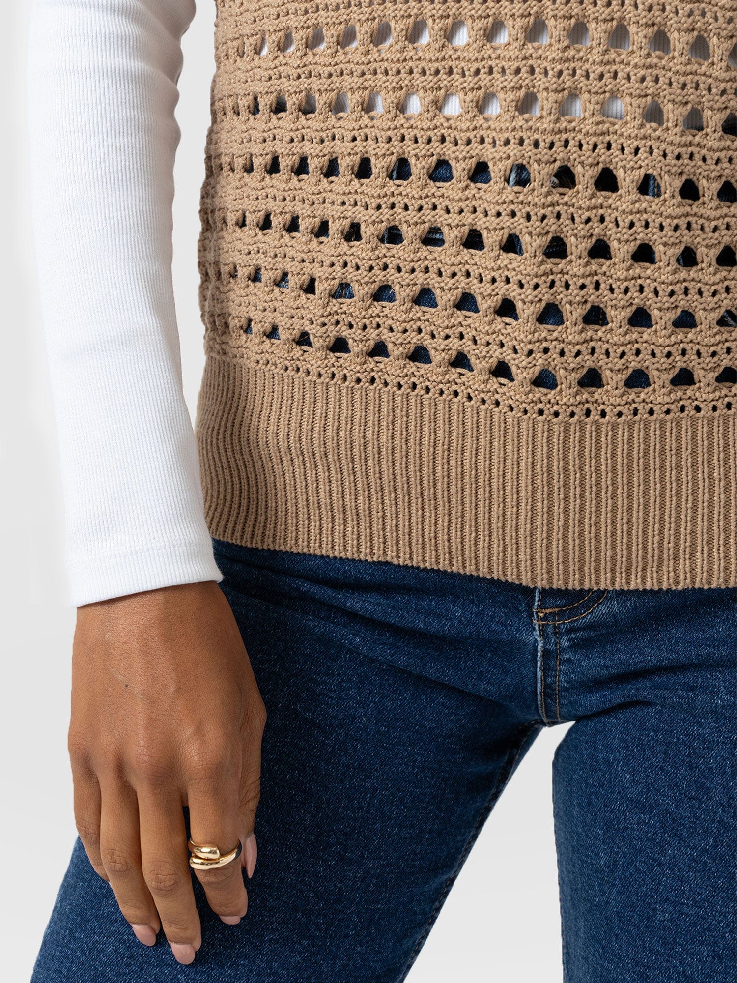 Adler Sleeveless Knit - Camel