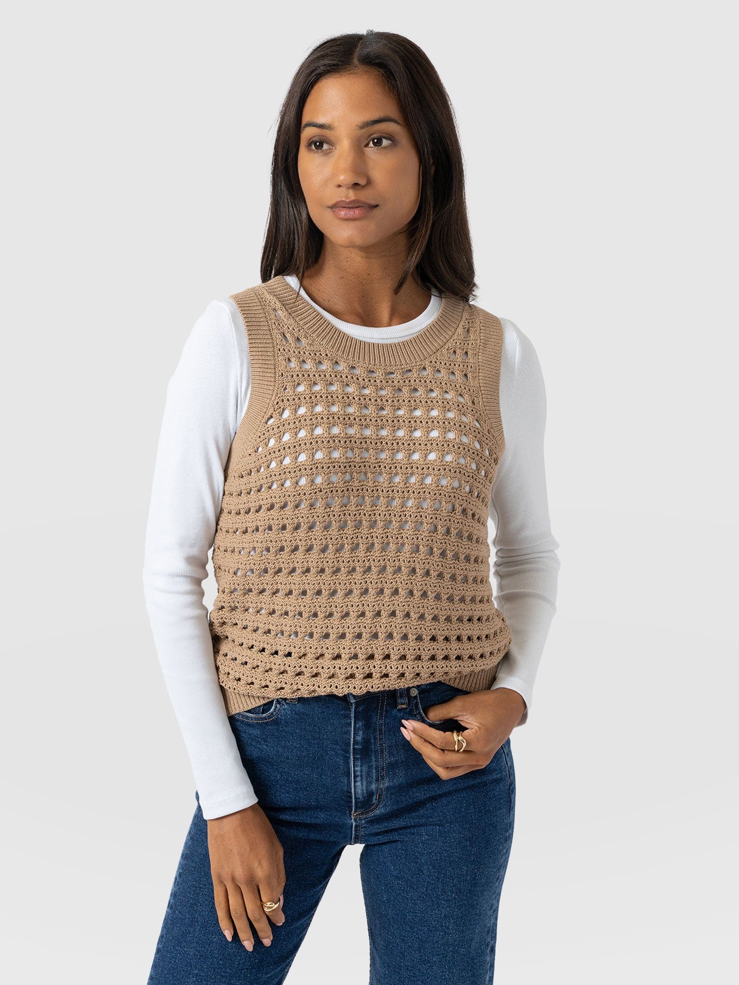 Adler Sleeveless Knit - Camel