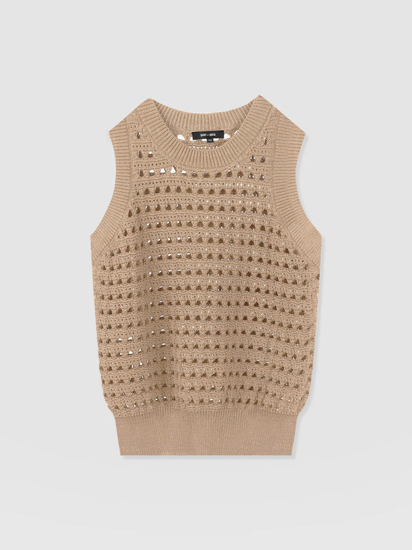 Adler Sleeveless Knit - Camel