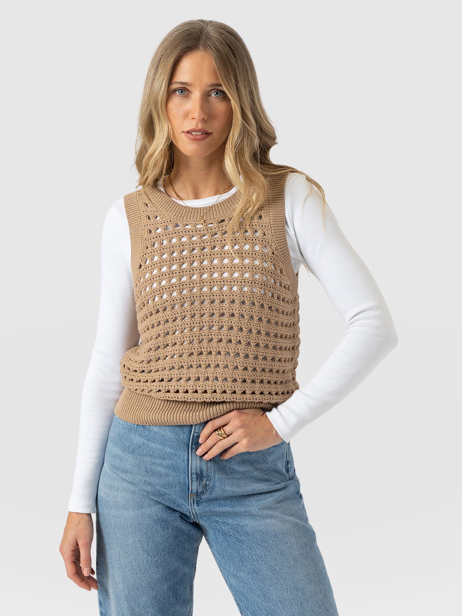 Adler Sleeveless Knit - Camel