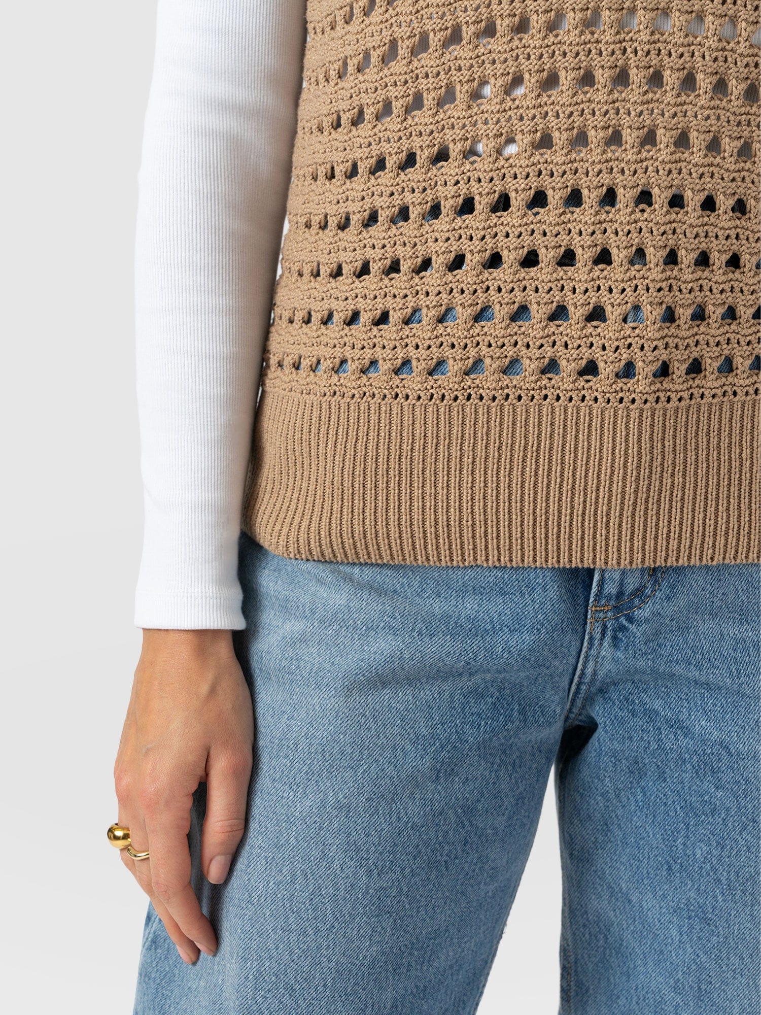 Adler Sleeveless Knit - Camel