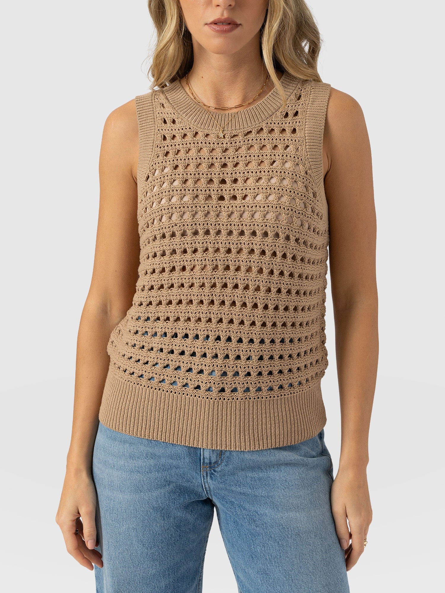Adler Sleeveless Knit - Camel