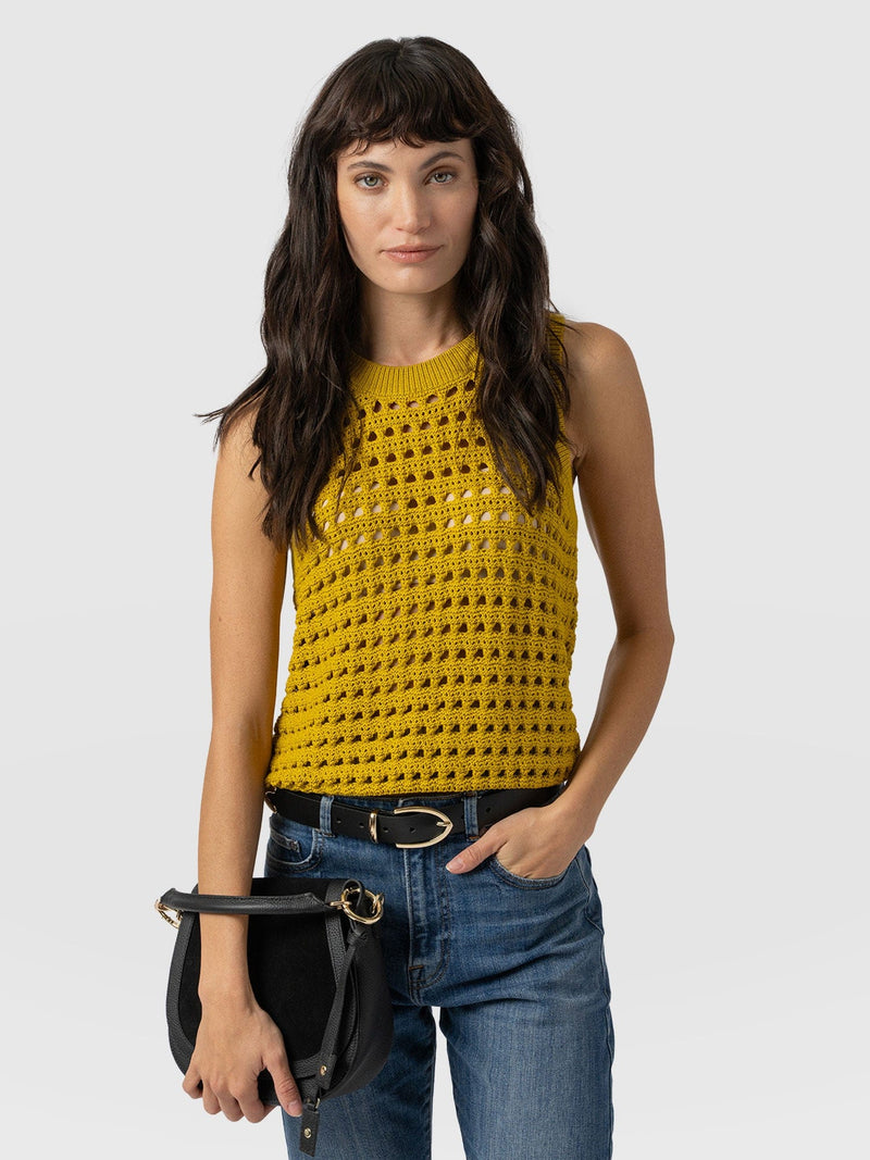 Adler Sleeveless Knit - Mustard