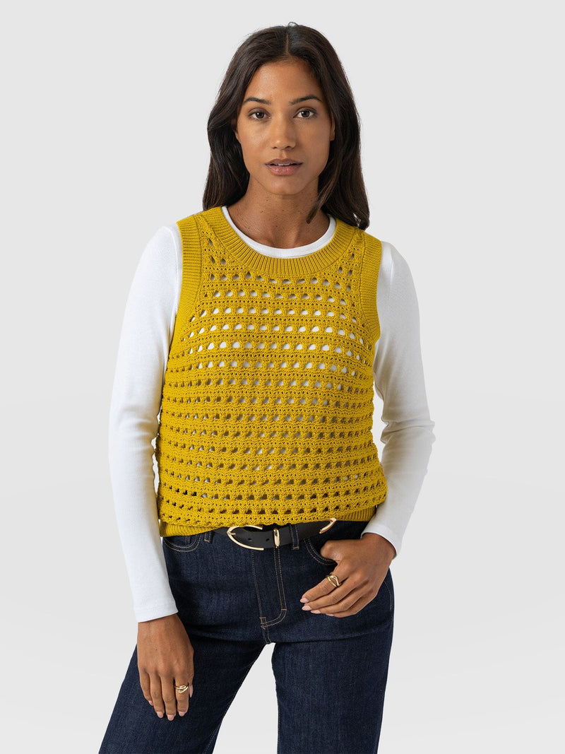 Adler Sleeveless Knit - Mustard