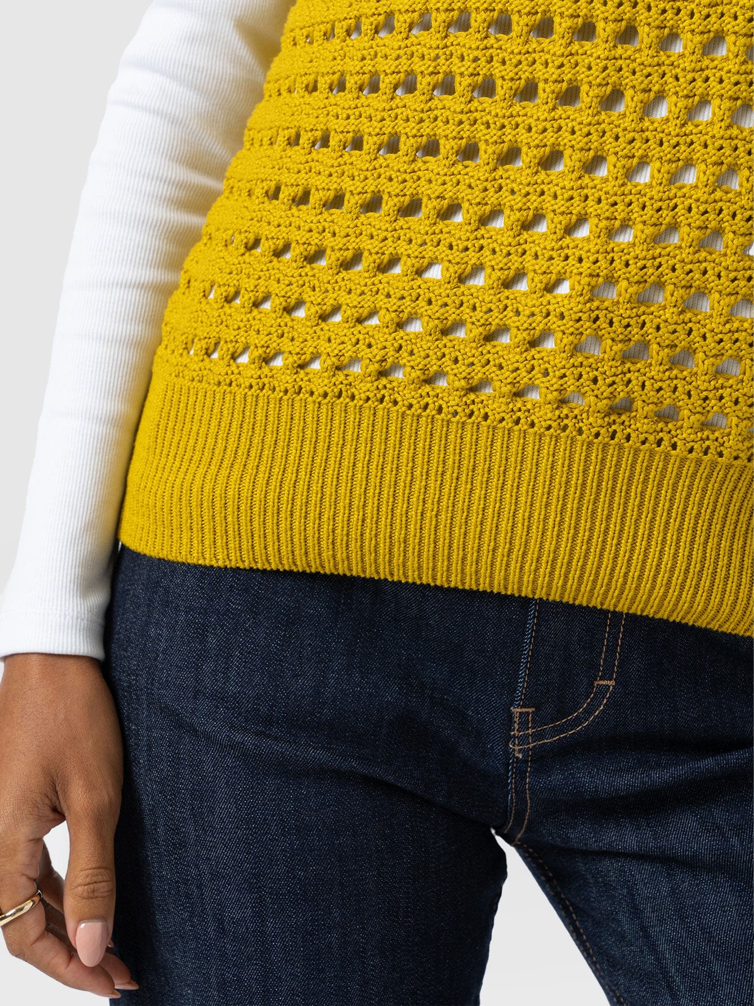 Adler Sleeveless Knit - Mustard