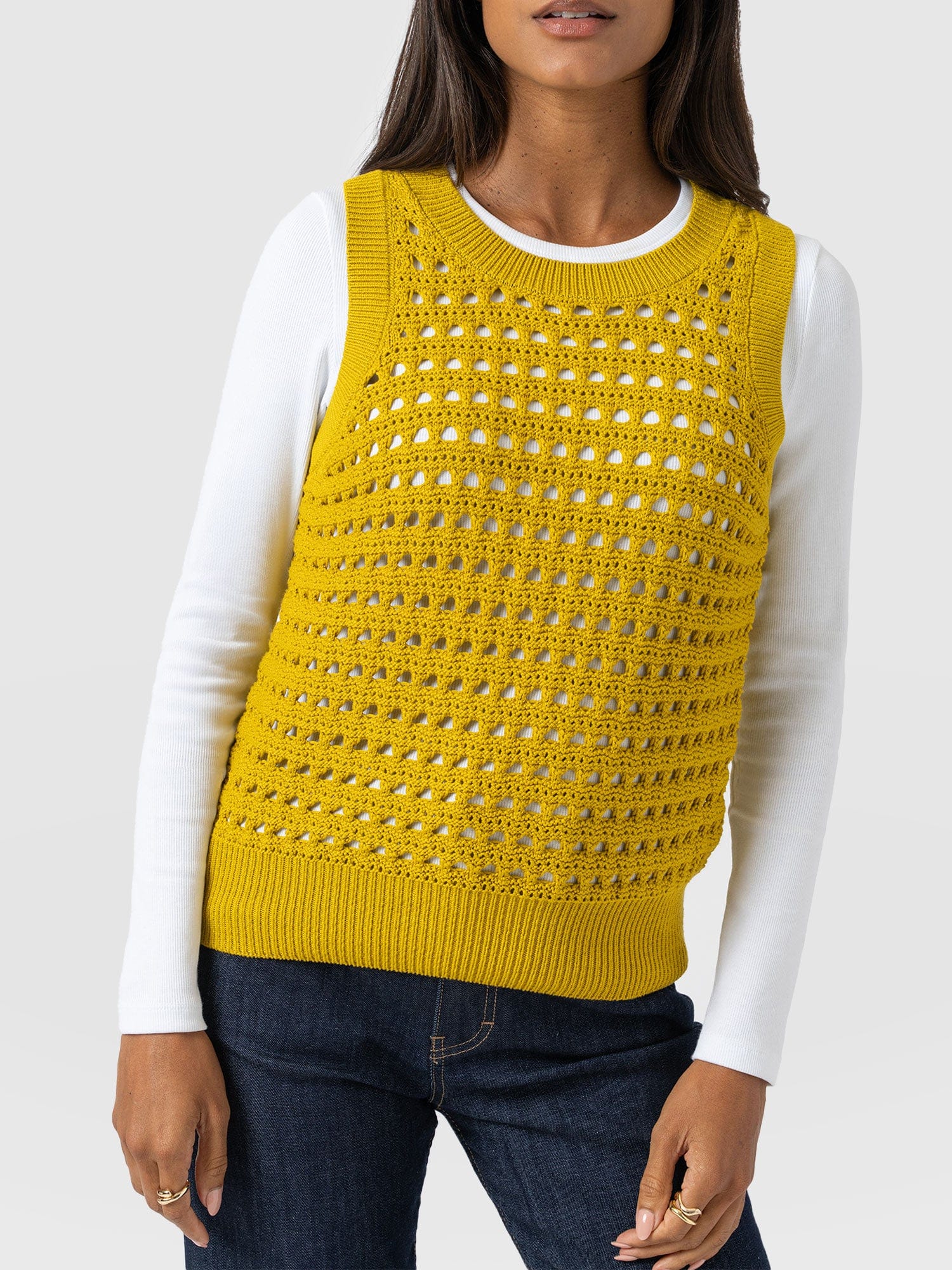 Adler Sleeveless Knit - Mustard