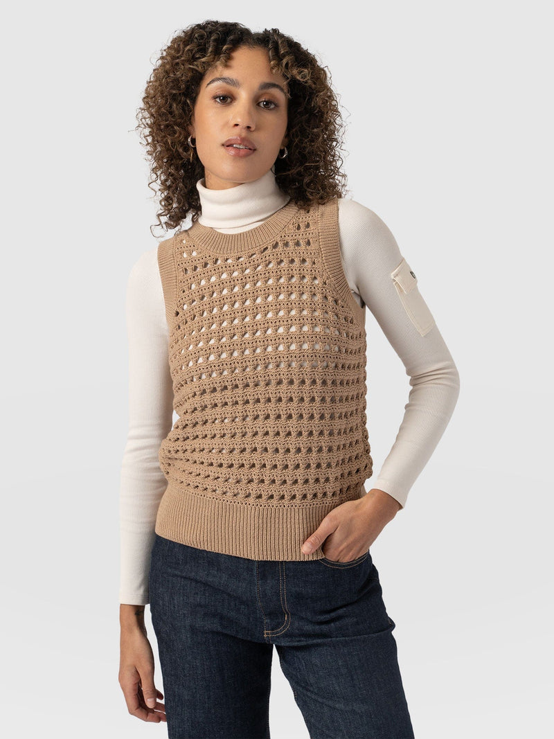 Adler Sleeveless Knit - Tan