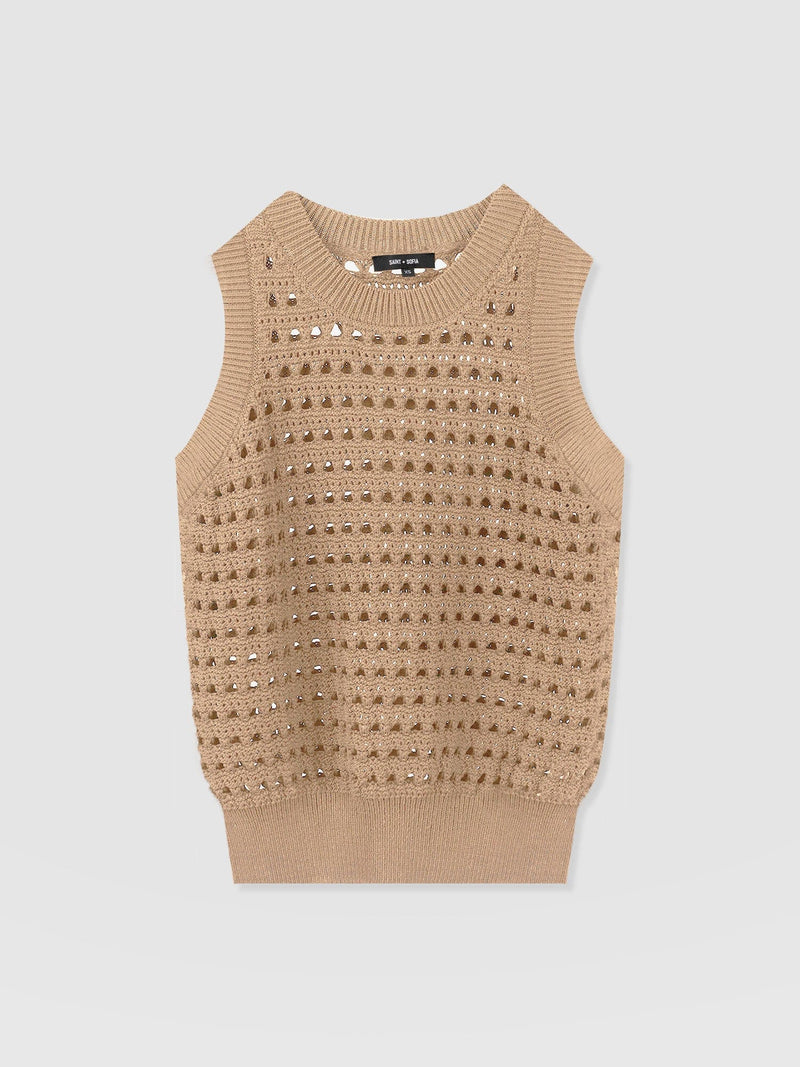 Adler Sleeveless Knit - Tan