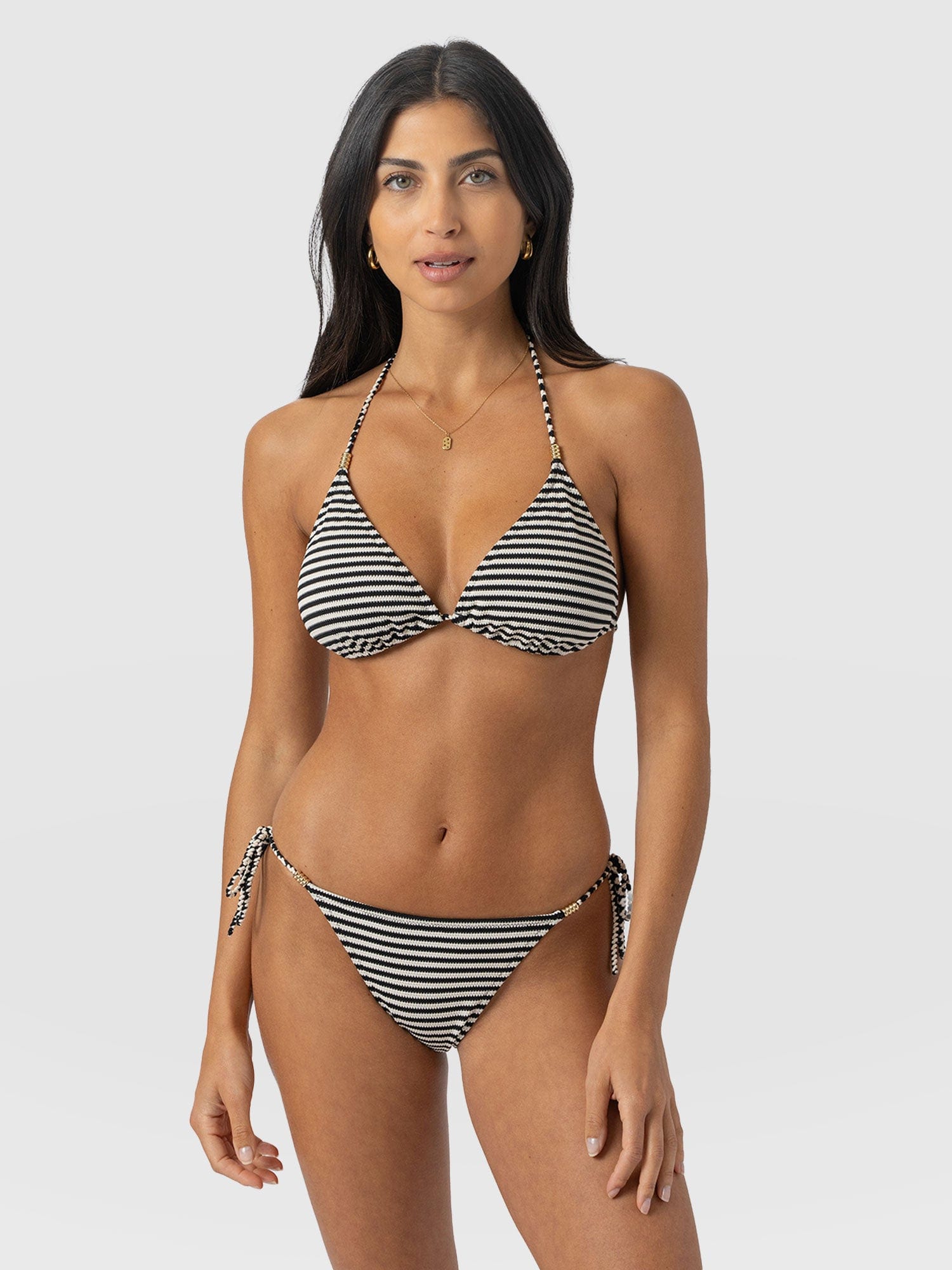 Alba Triangle Bikini Top - Stripe - Women's Swimwear | Saint + Sofia® UK