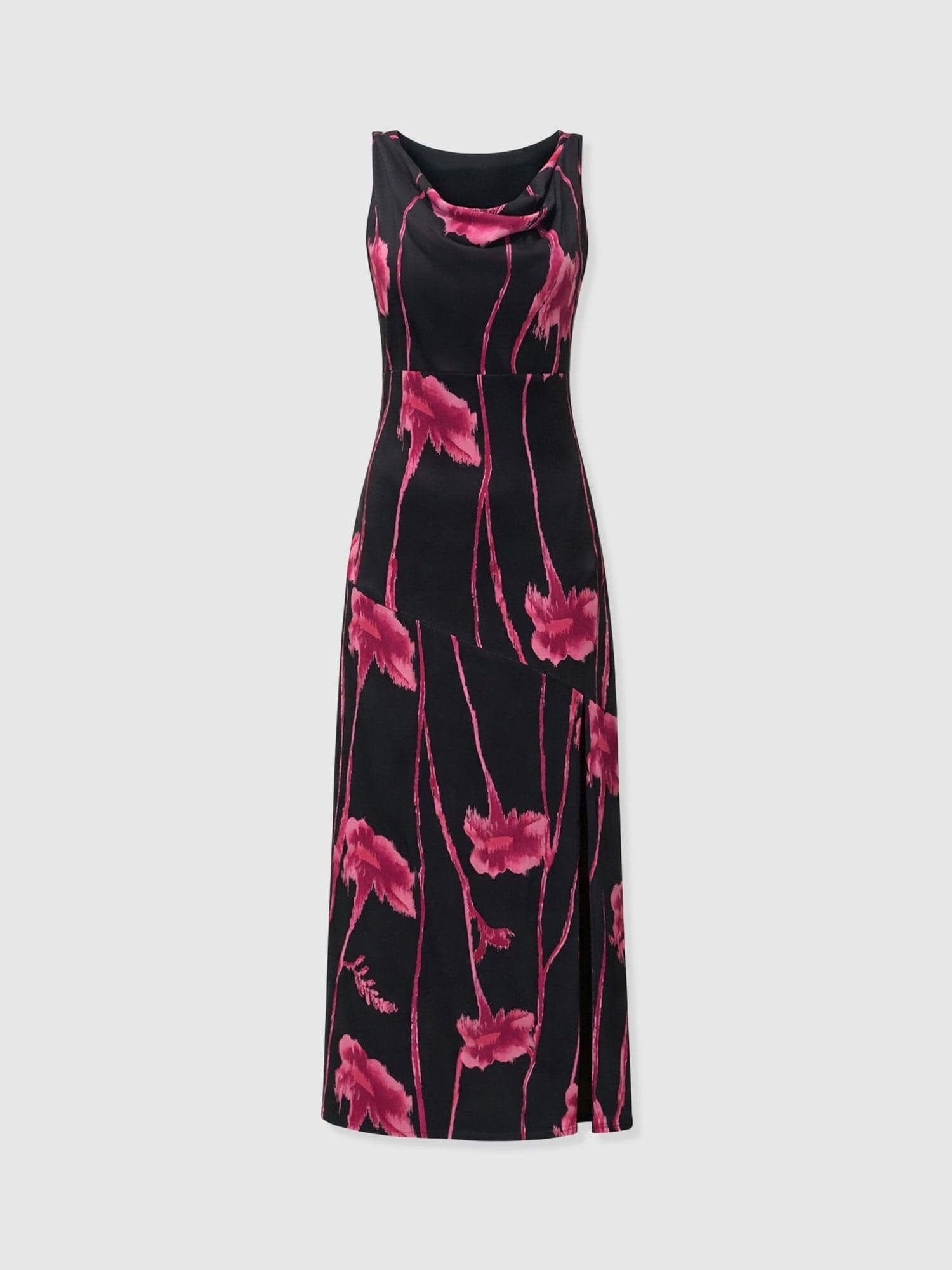 Alexis Dress - Pink Stem Floral