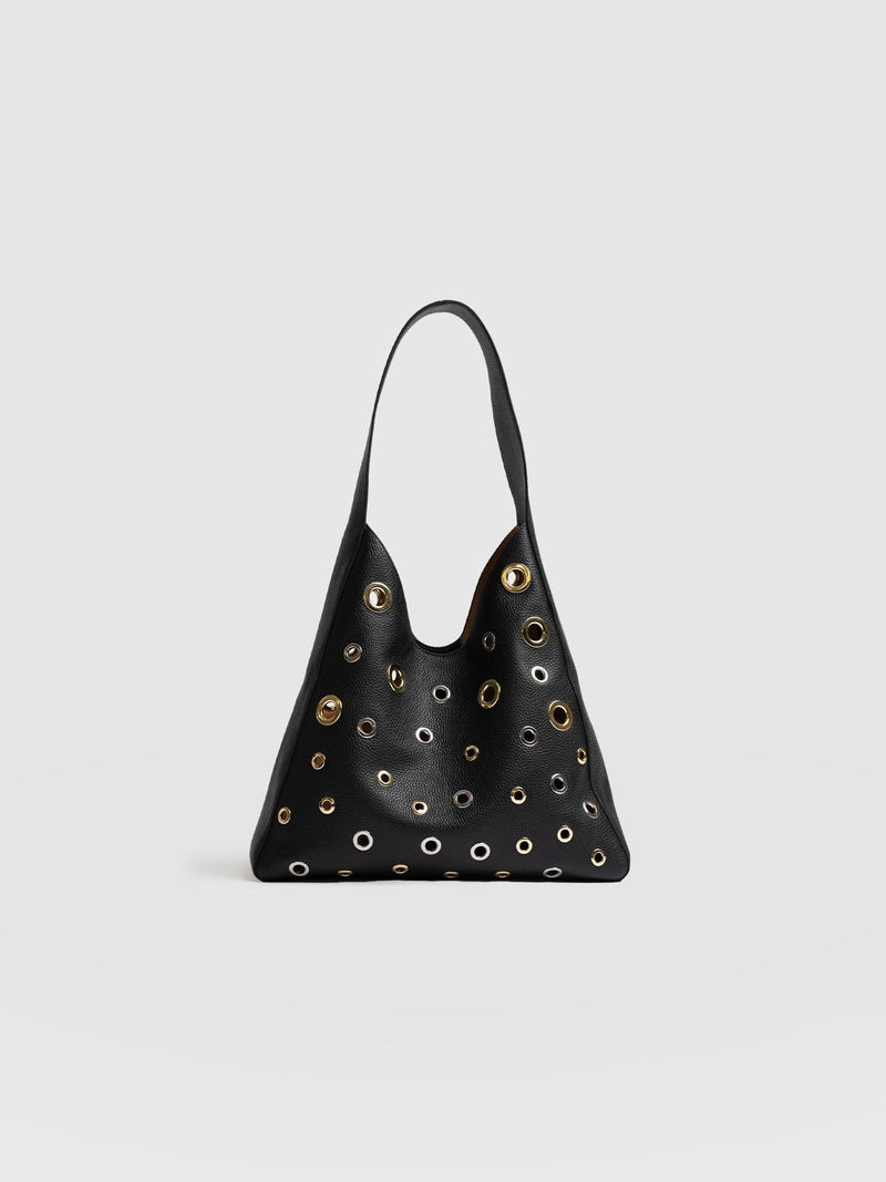 Allana Eyelet Bag - Black