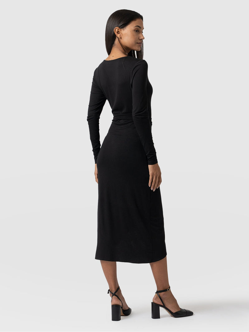 Amelia Wrap Dress - Black