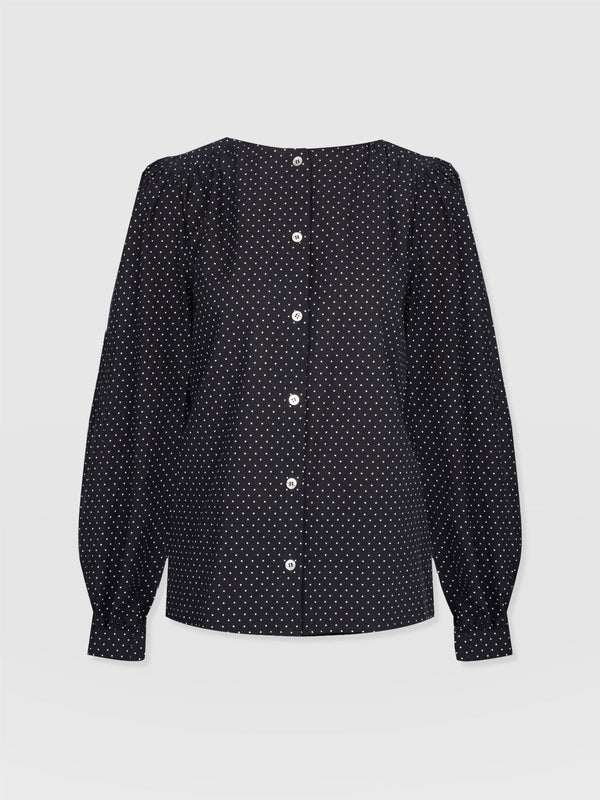Amelie Blouse Polka Dot