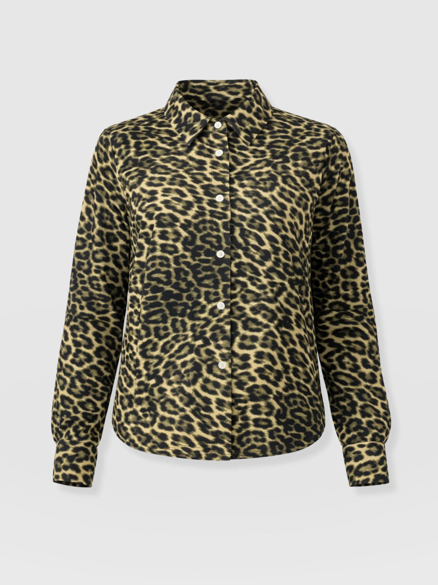 Anneliese Shirt - Green Leopard