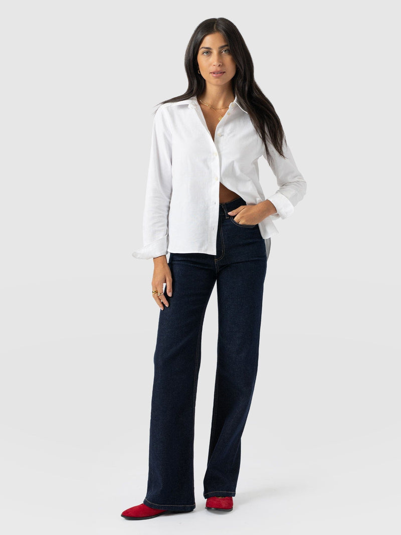 Anneliese Shirt - White - Women's Blouses | Saint + Sofia® UK