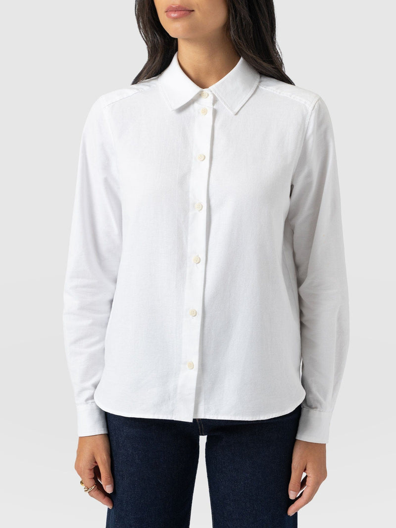 Anneliese Shirt - White - Women's Blouses | Saint + Sofia® UK