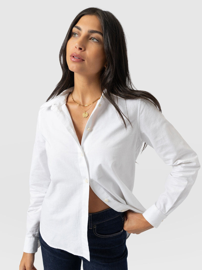 Anneliese Shirt - White - Women's Blouses | Saint + Sofia® UK