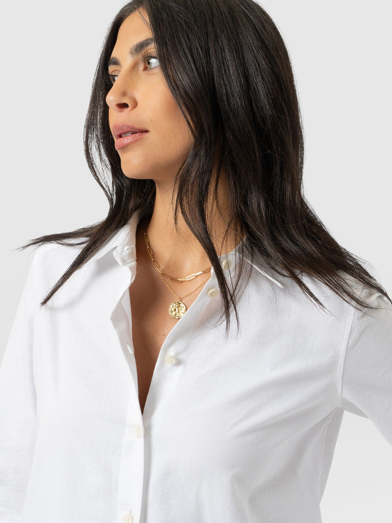 Anneliese Shirt - White - Women's Blouses | Saint + Sofia® UK