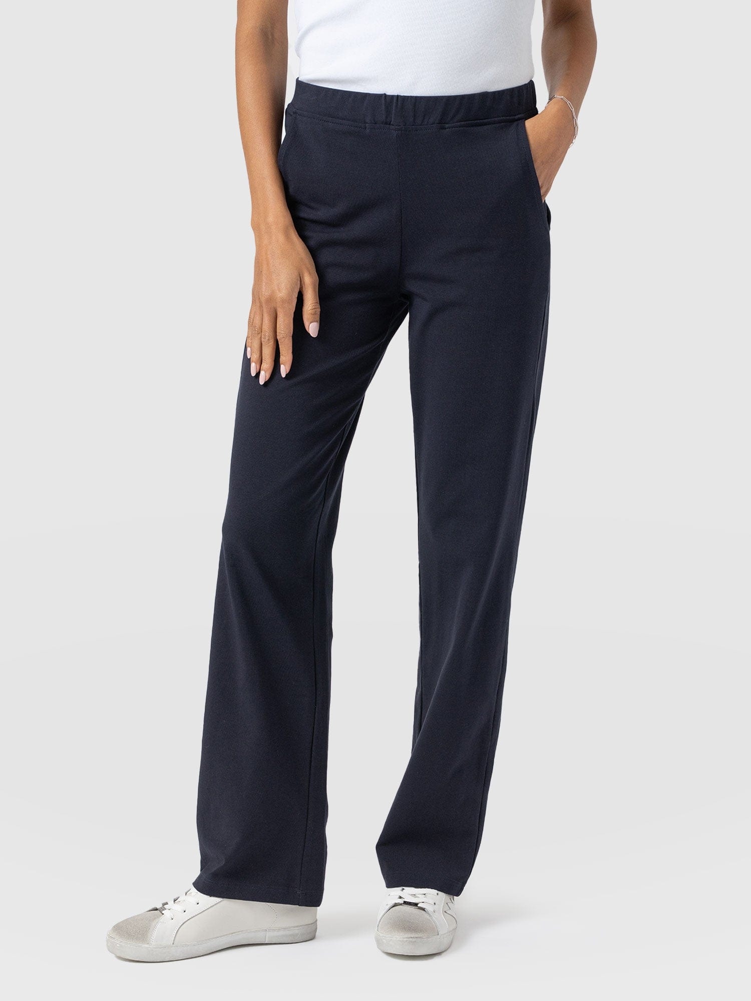 Apartment Pant Navy - Women's Trousers | Saint and Sofia® UK