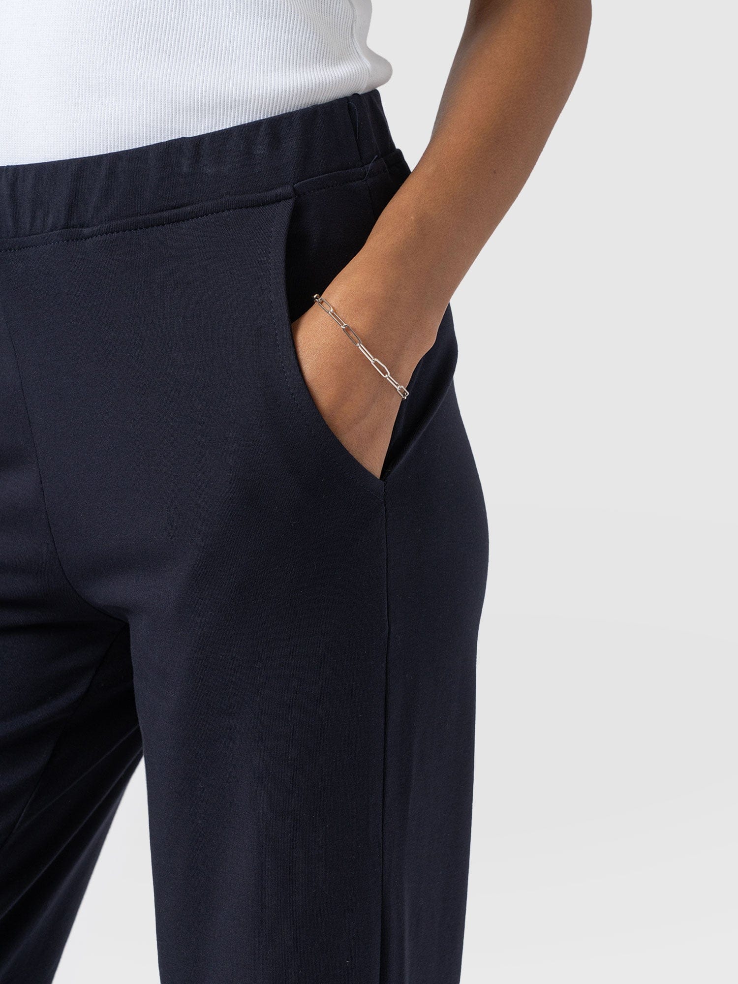 Apartment Pant Navy - Women's Trousers | Saint and Sofia® UK