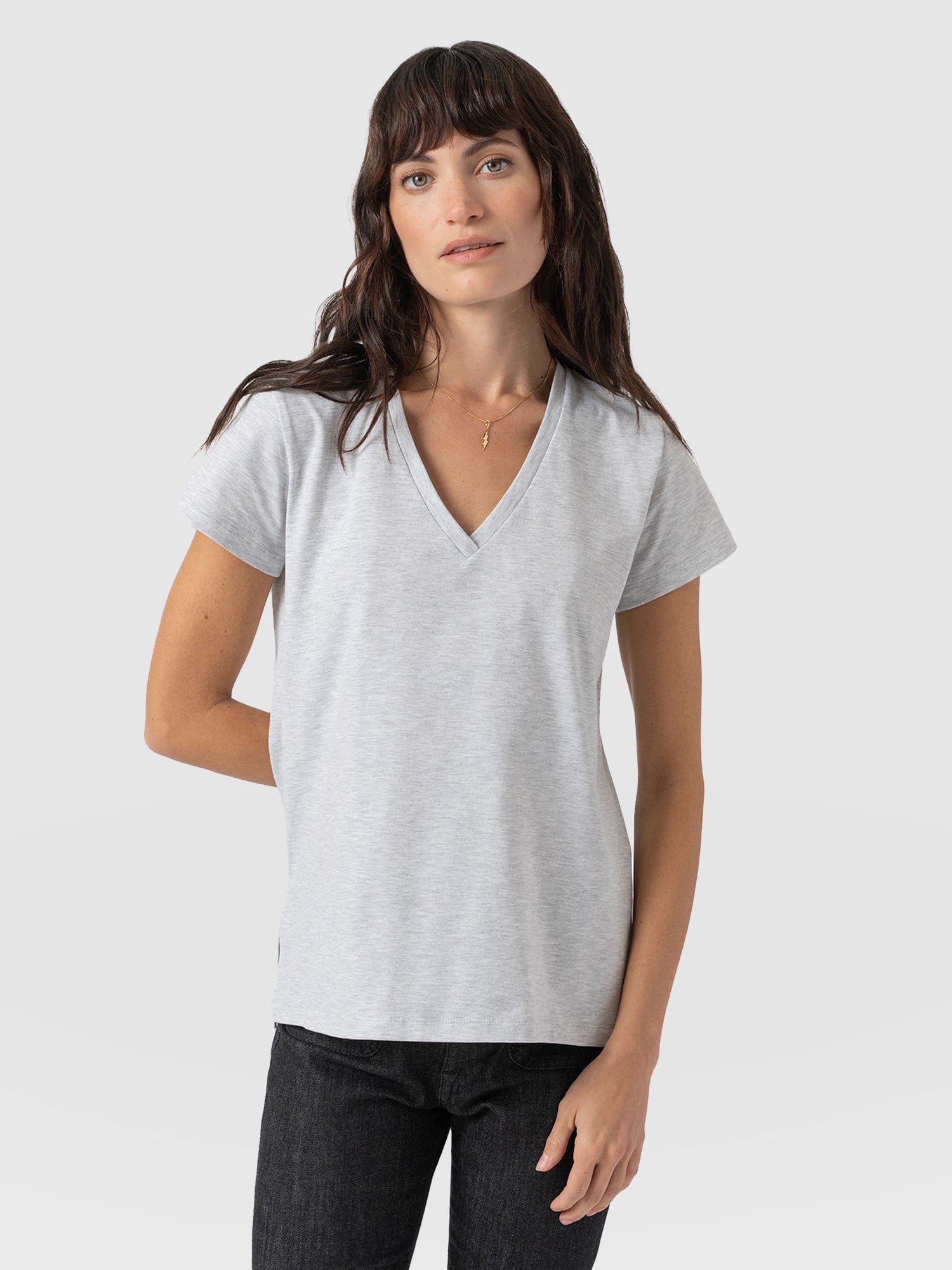 Apartment Tee Grey - Women's T-Shirts | Saint + Sofia® UK
