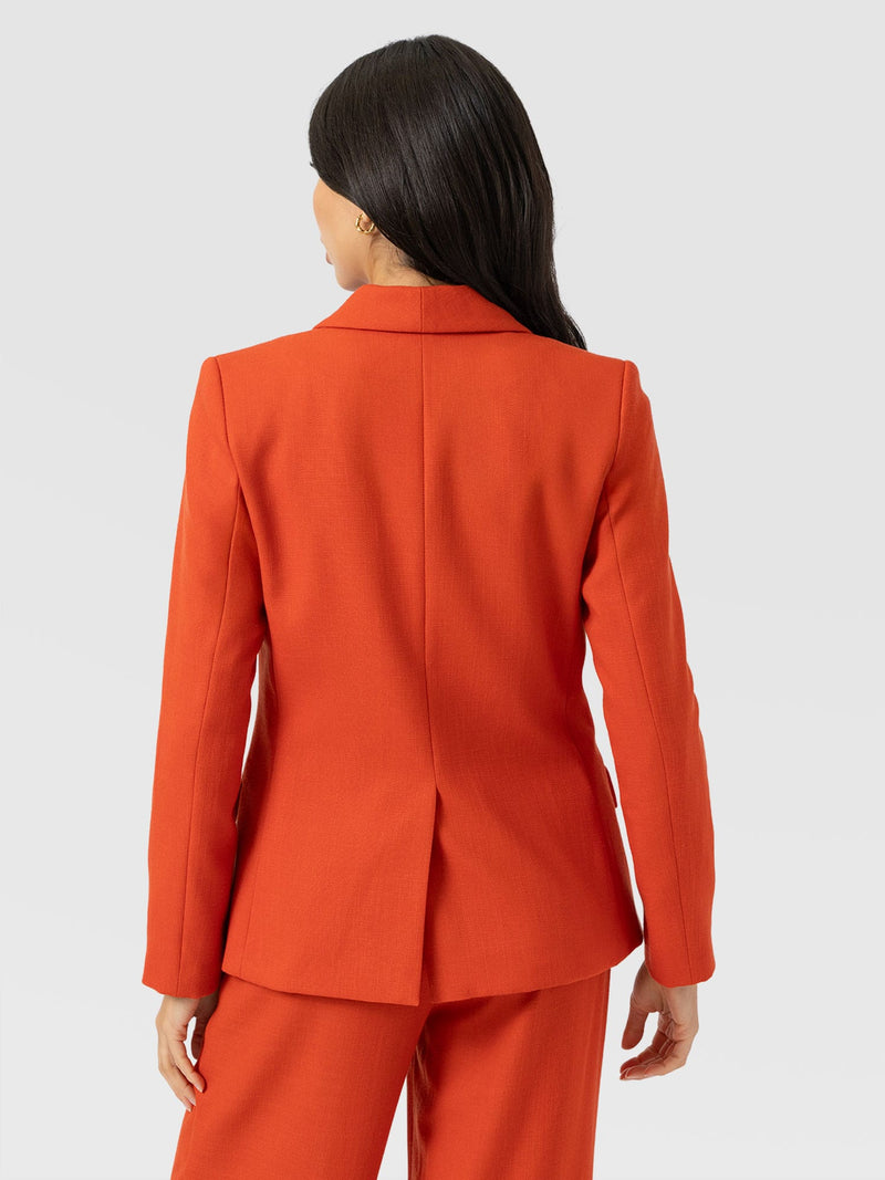 Argent Blazer - Burnt Orange - Women's Jackets | Saint + Sofia® UK