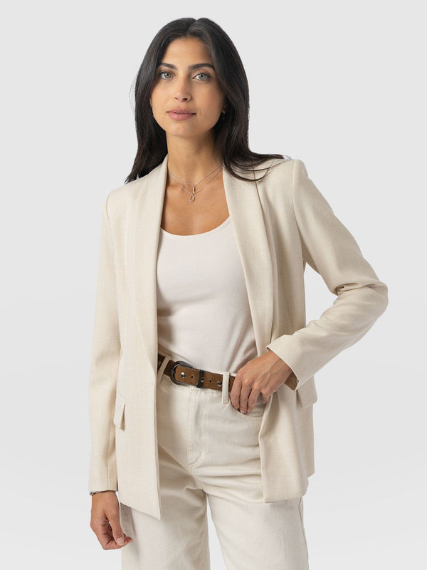 Argent Blazer Cream Women's Jackets Saint Sofia® UK