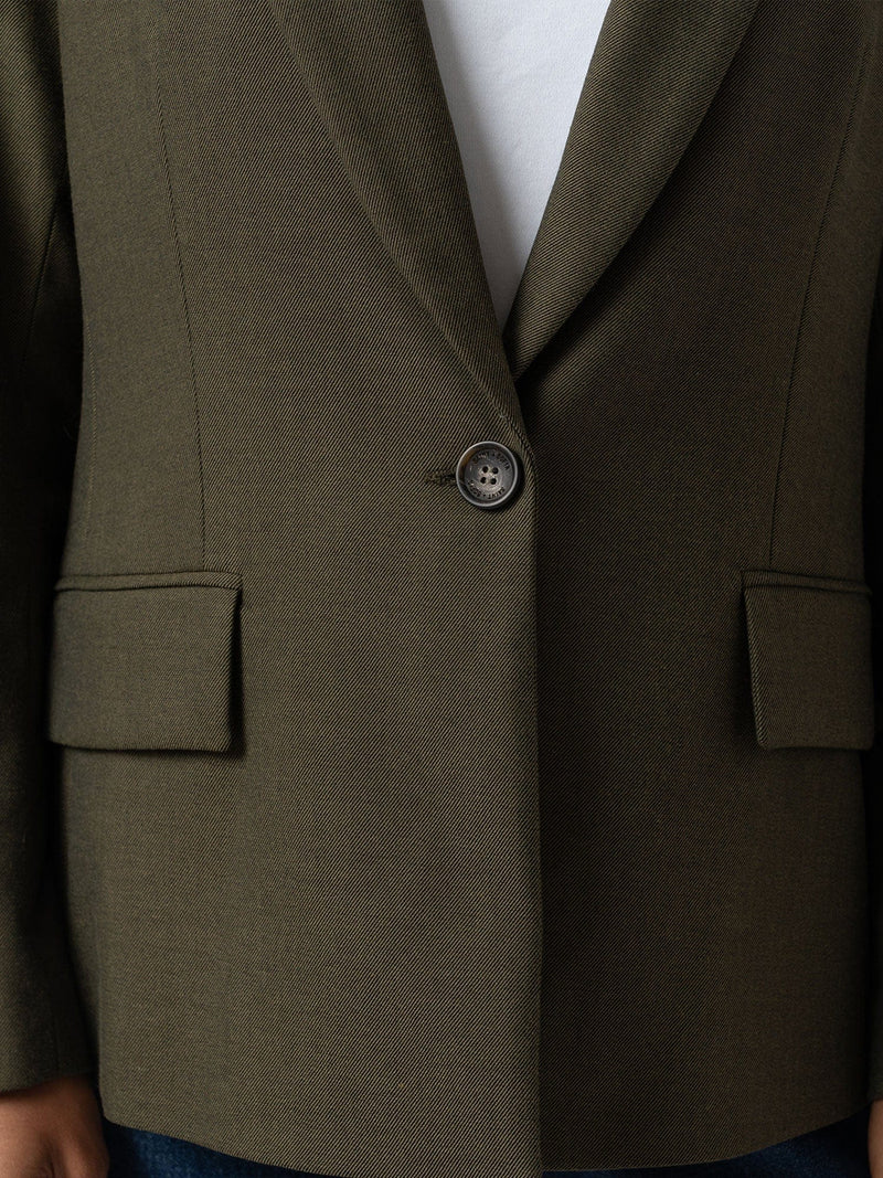 Argent Blazer - Khaki