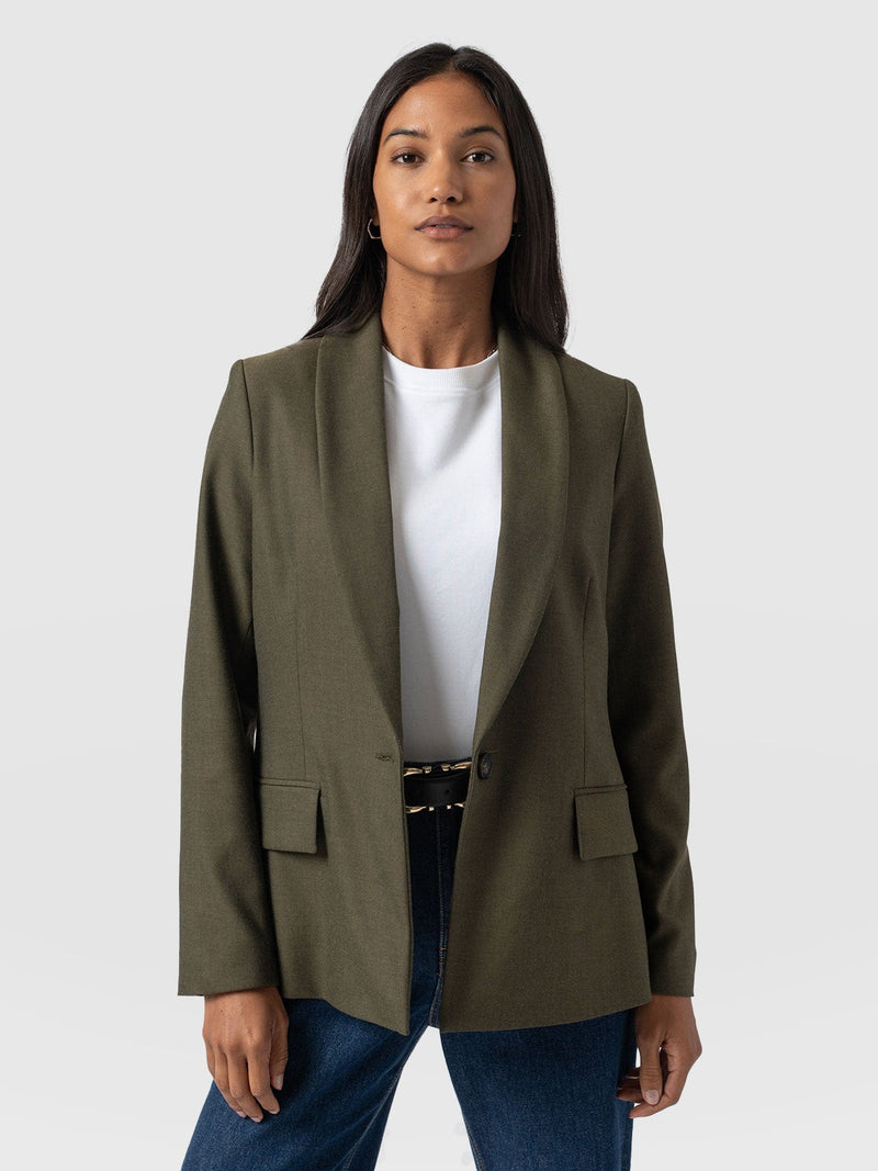 Argent Blazer - Khaki