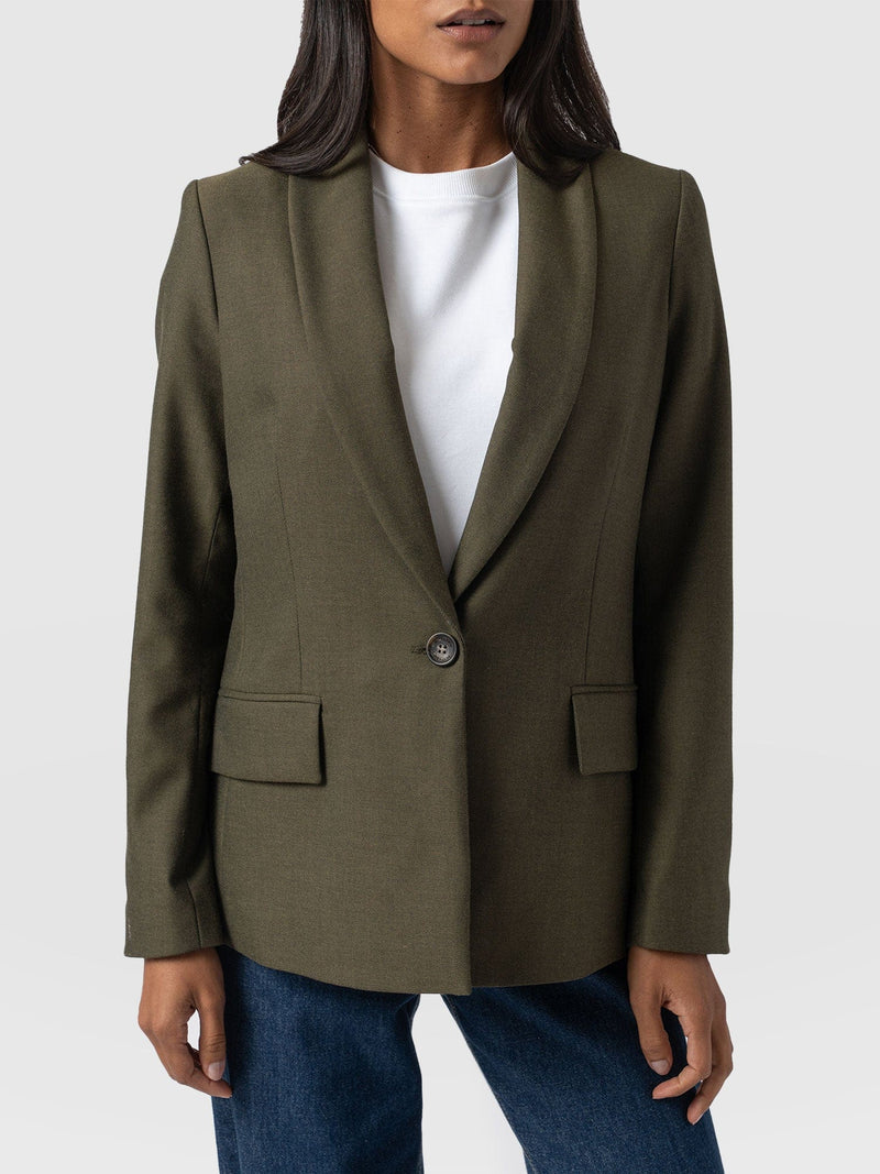 Argent Blazer - Khaki