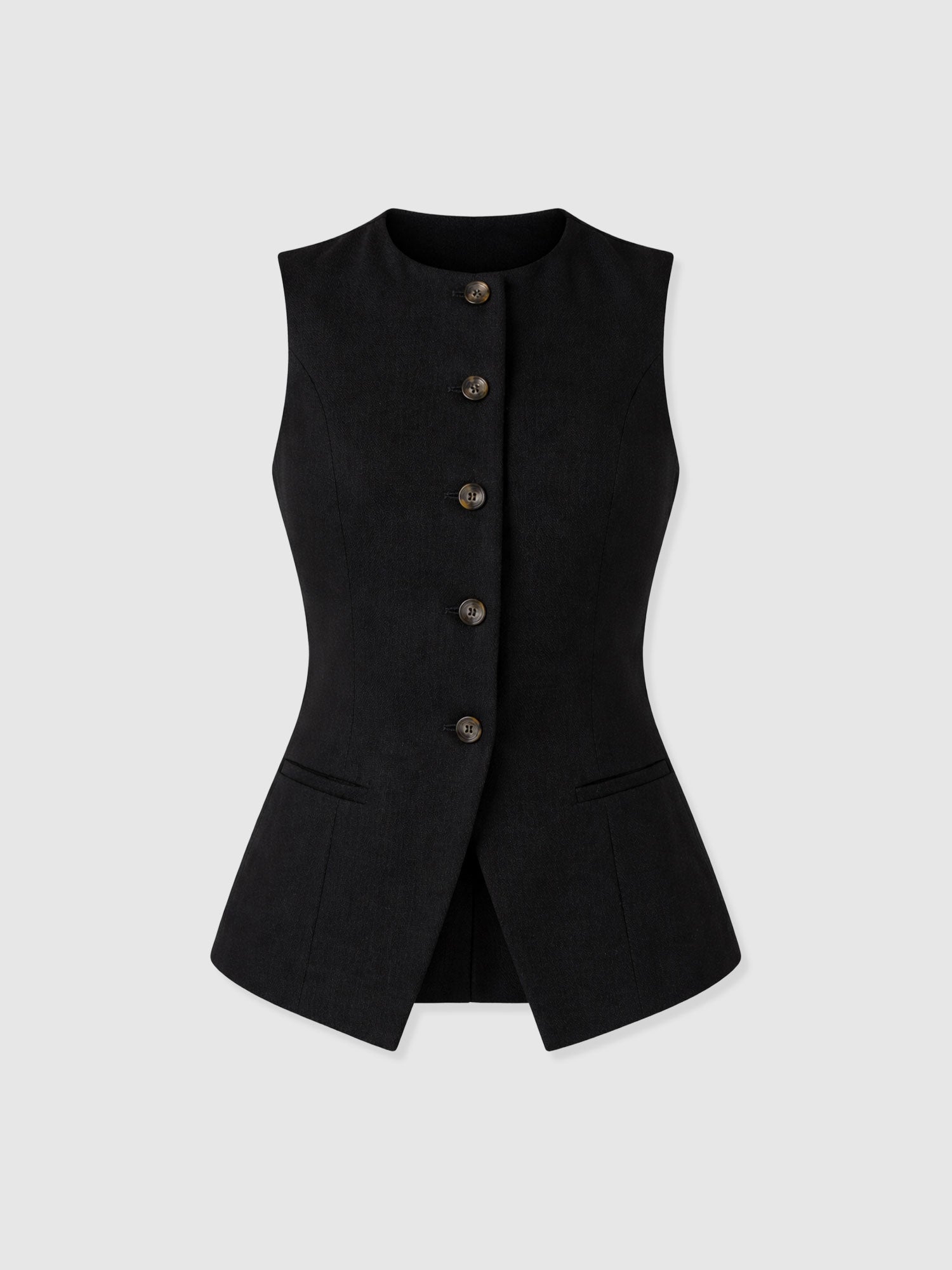 Argent Waistcoat - Black - Women's Jackets | Saint + Sofia® UK