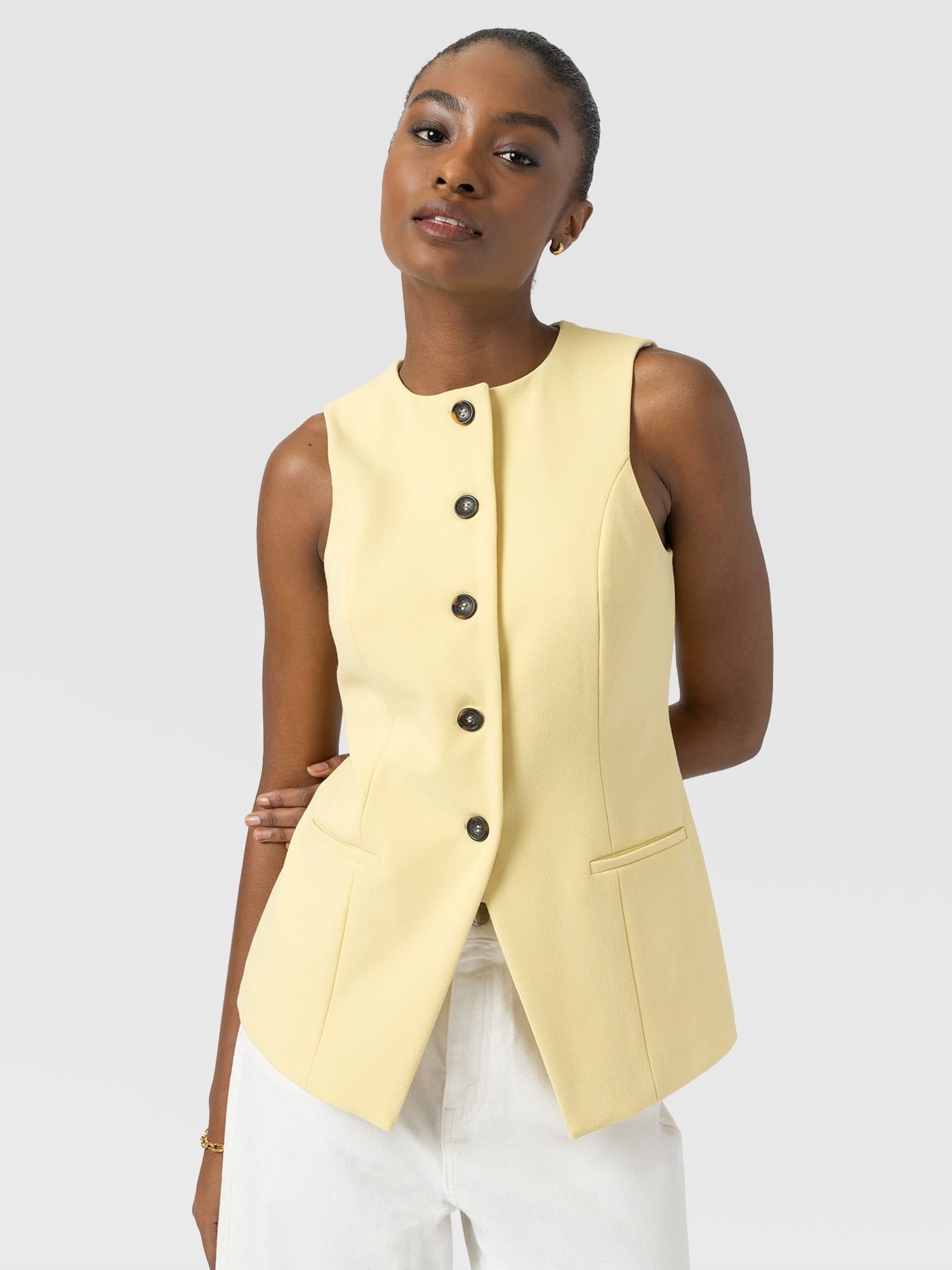 Argent Waistcoat - Butter Yellow
