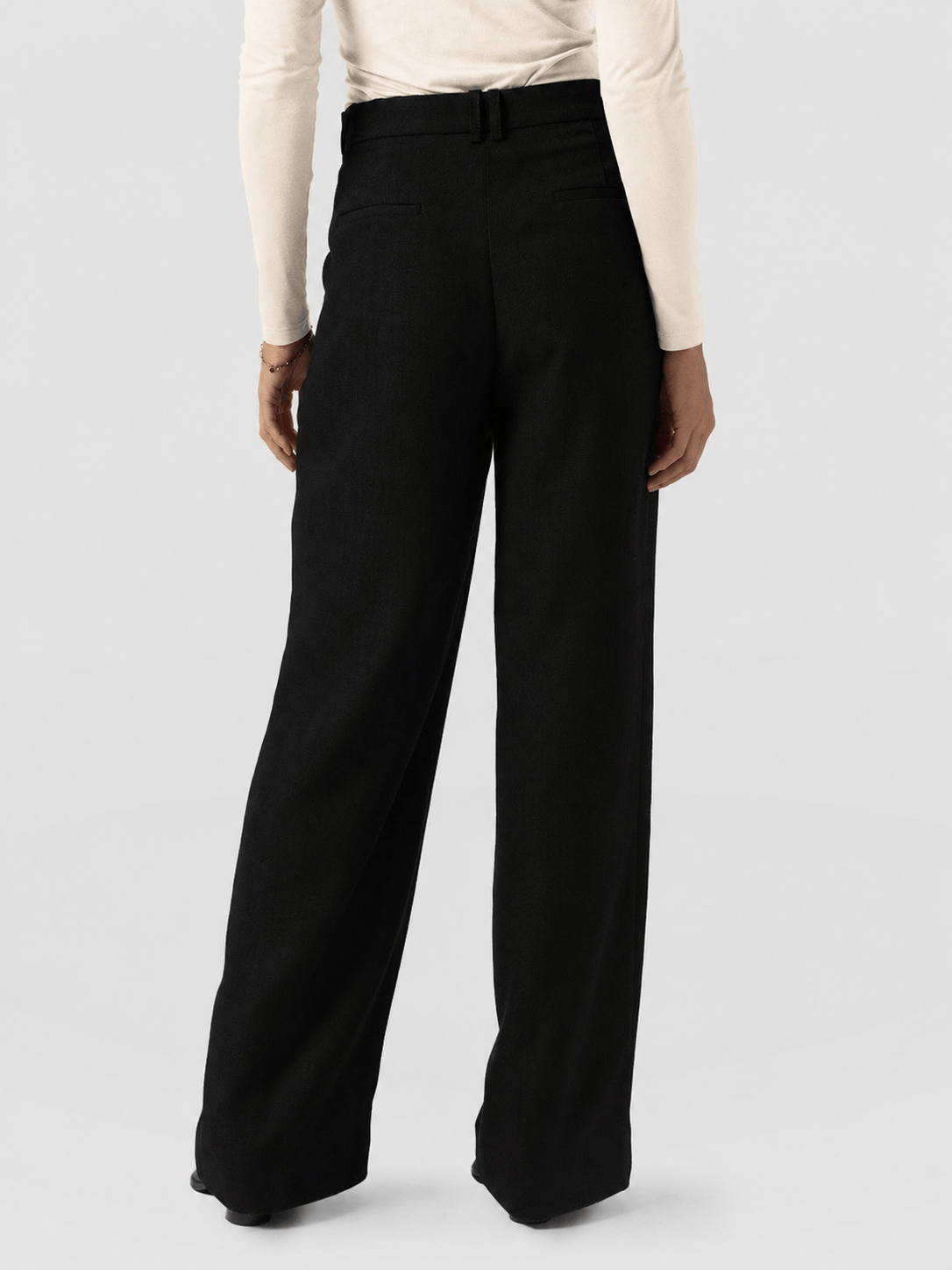 Argent Wide Leg Pant Black - Women's Trousers | Saint + Sofia® UK