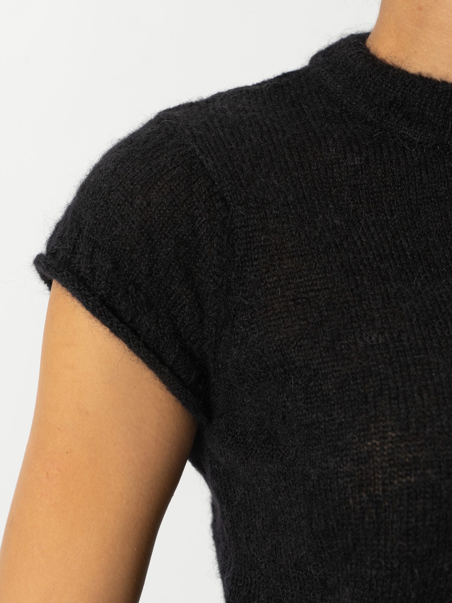 Ariella Baby Tee - Black - Women's Jumpers | Saint and Sofia® UK