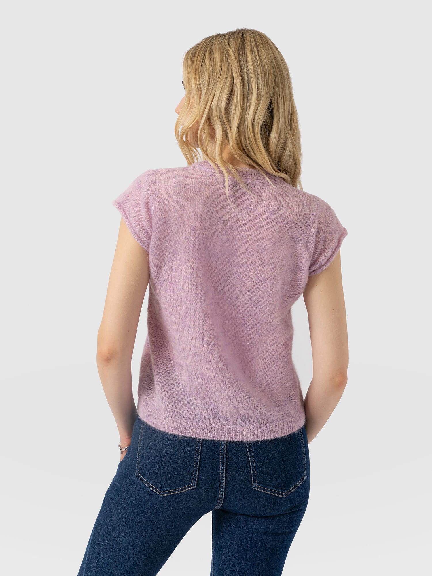 Ariella Baby Tee - Lilac Pink - Women's Jumpers | Saint and Sofia® UK