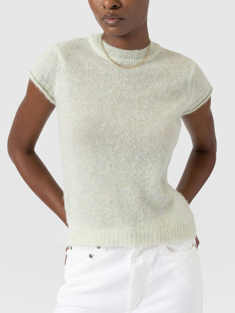 Ariella Baby Tee - Mint - Women's Jumpers | Saint + Sofia® UK