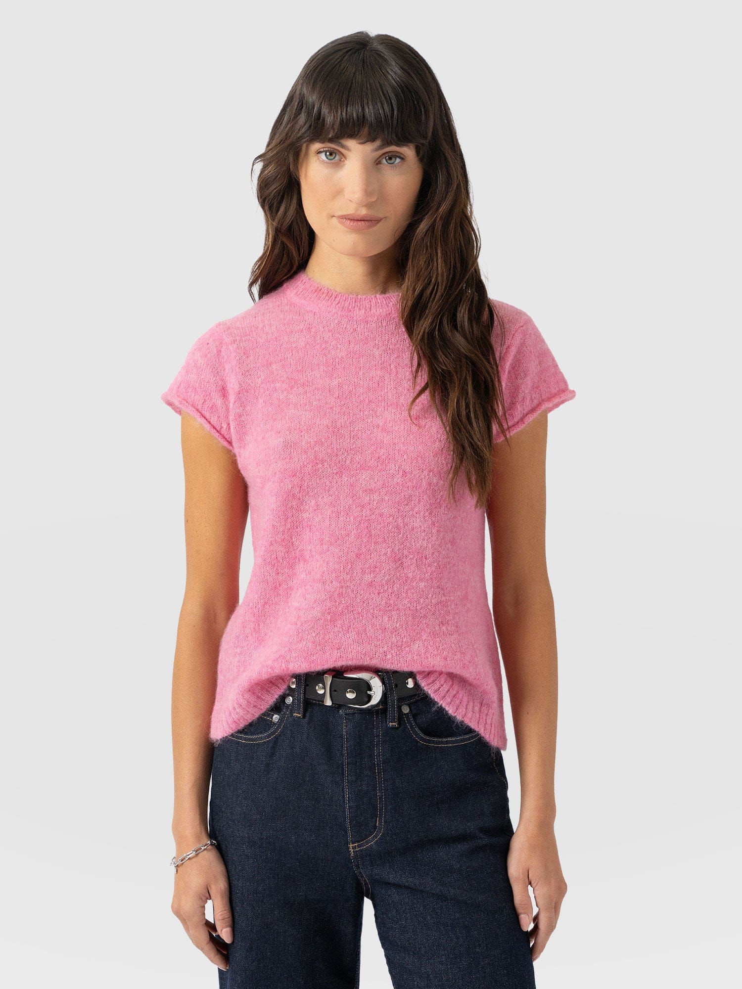 Ariella Baby Tee - Pink - Women's Jumpers | Saint + Sofia® UK