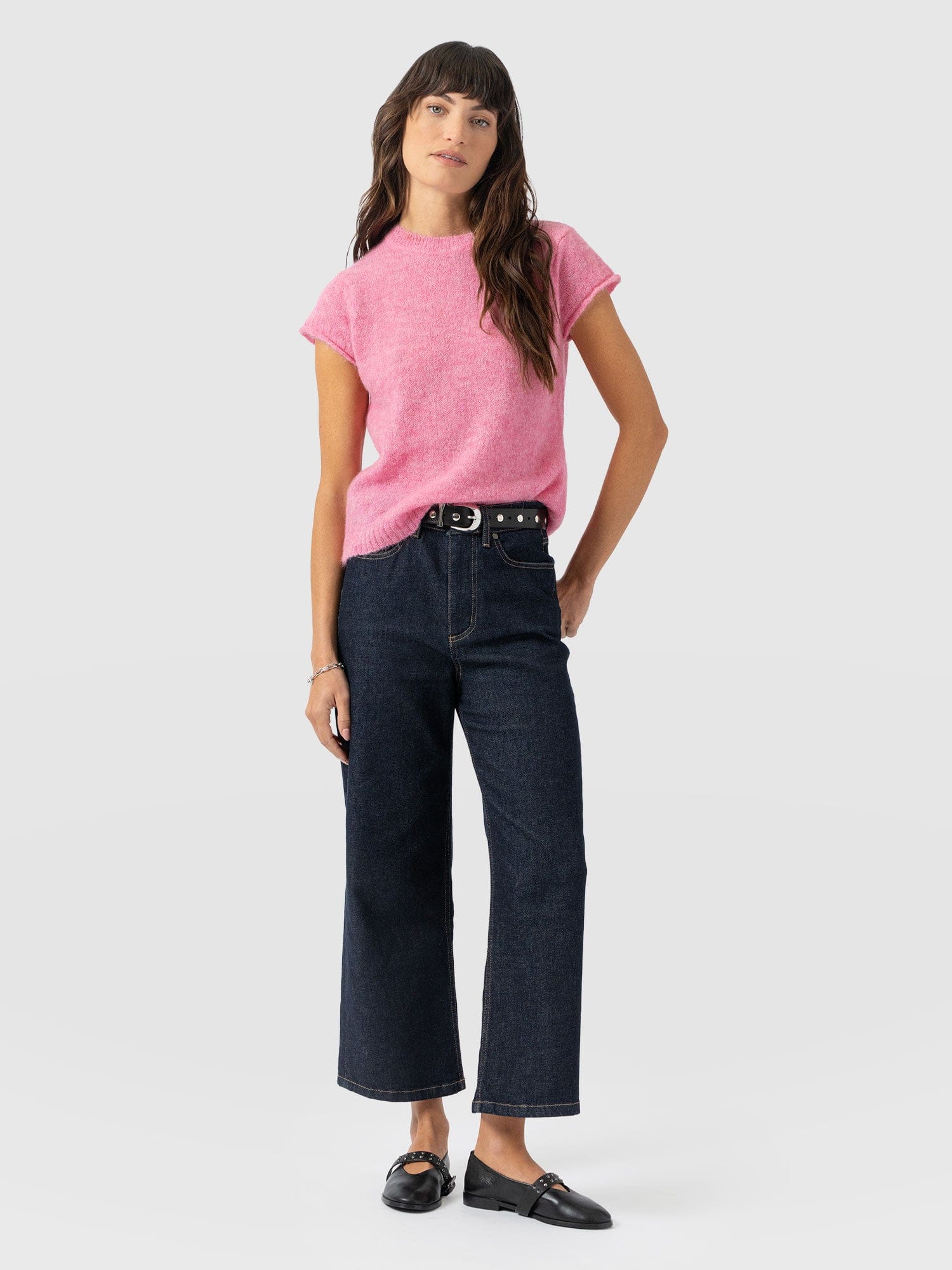 Ariella Baby Tee - Pink - Women's Jumpers | Saint + Sofia® UK