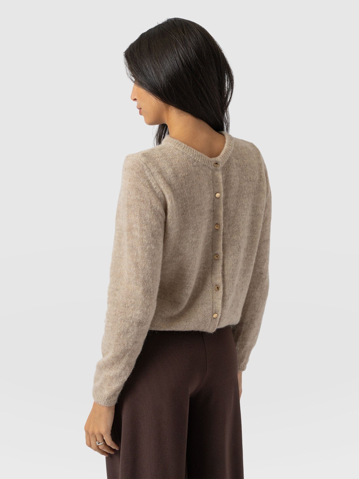 Ariella Cardigan Beige - Women's Cardigans | Saint + Sofia® UK