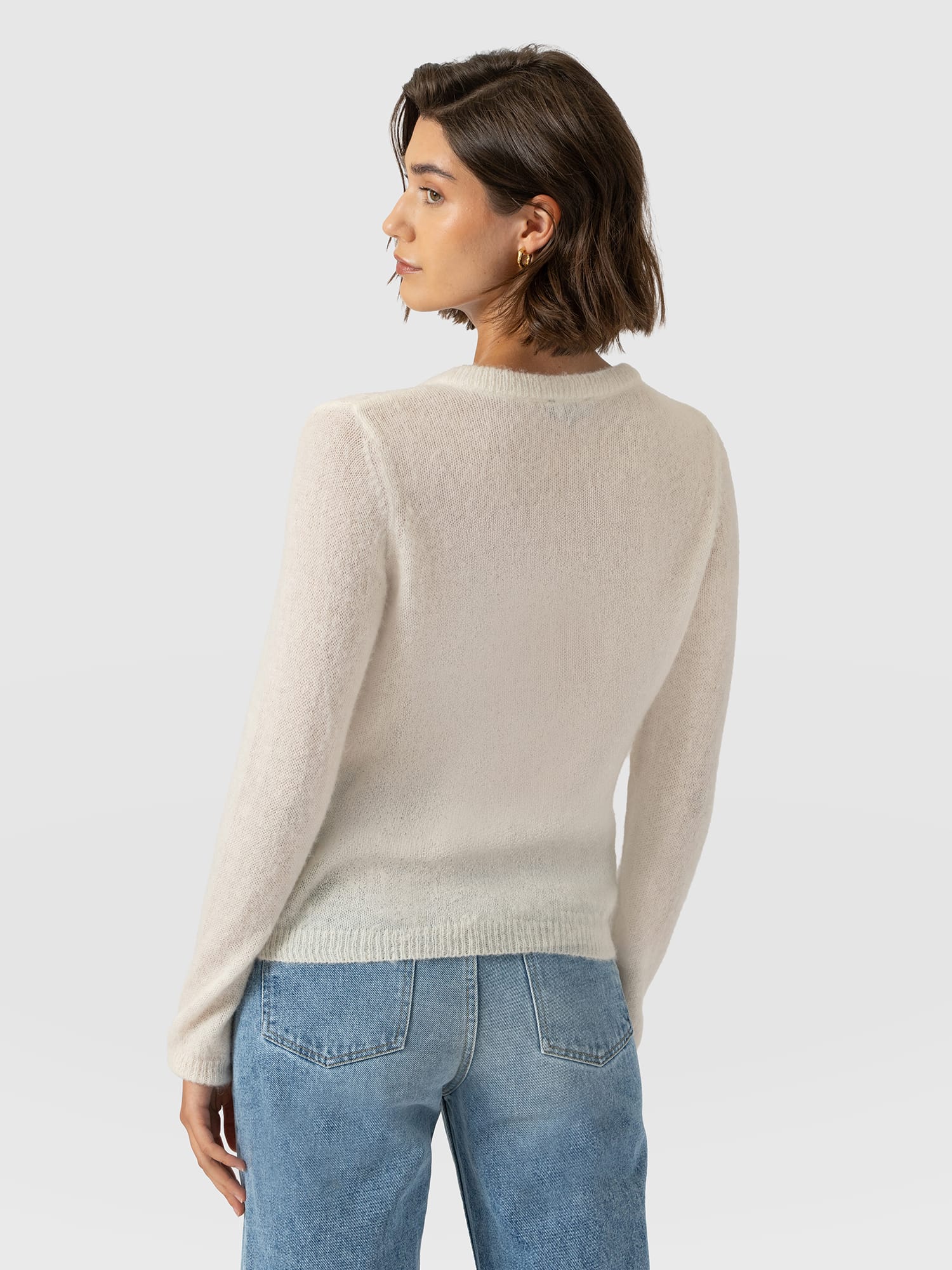 Ariella Cardigan - Cream - Women's Jumpers | Saint and Sofia® UK