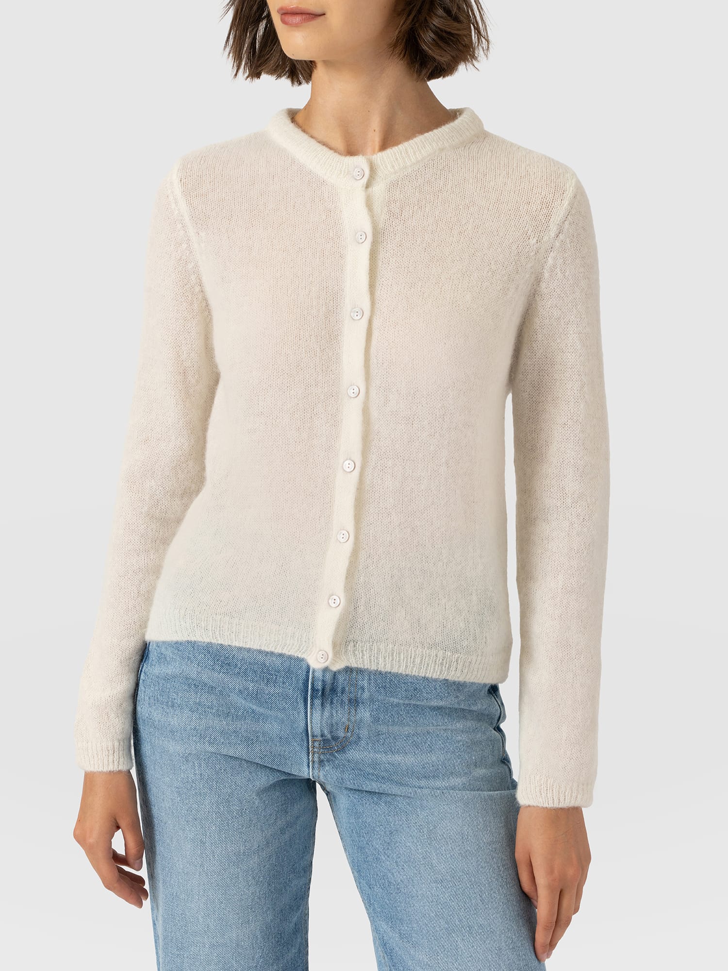 Ariella Cardigan - Cream - Women's Jumpers | Saint and Sofia® UK