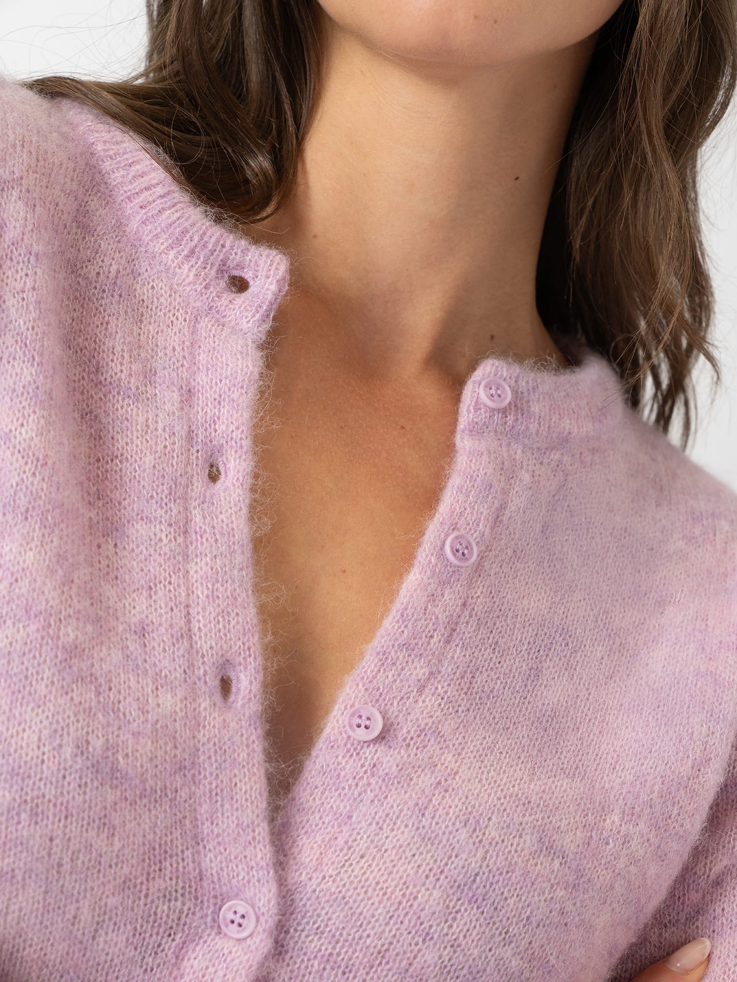 Ariella Cardigan - Lilac Pink - Women's Jumpers | Saint and Sofia® UK