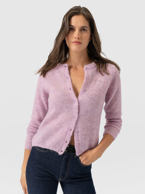 Ariella Cardigan - Lilac Pink - Women's Jumpers | Saint and Sofia® UK