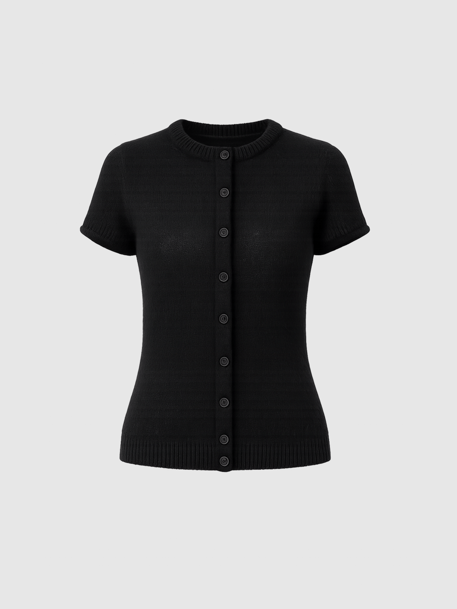Ariella Short Sleeve Cardigan - Black
