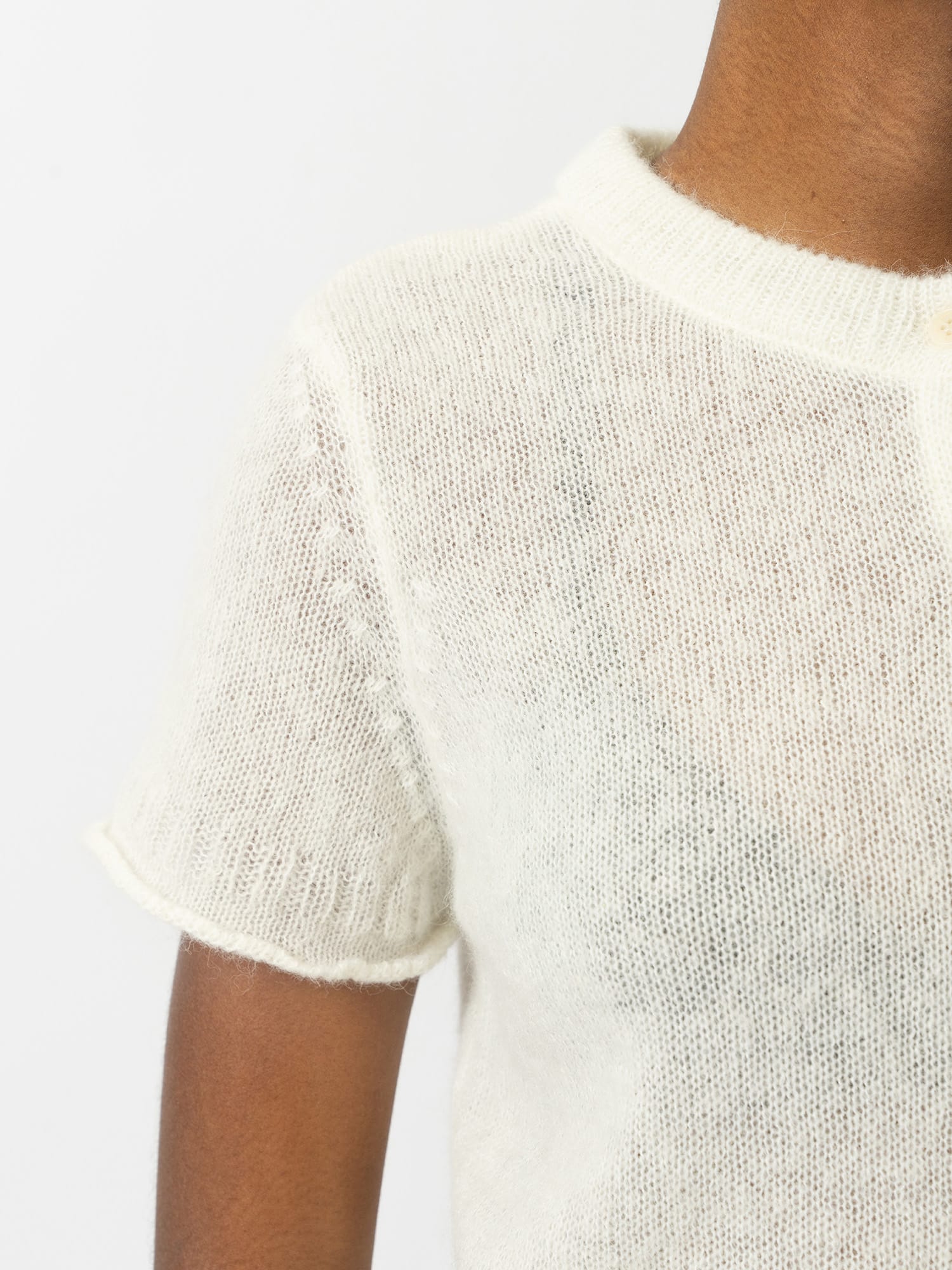 Ariella Short Sleeve Cardigan - Cream - Women's Jumpers | Saint and Sofia® UK